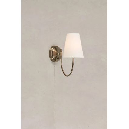Markslöjd 108908 - Aplică de perete AMAR 1xE14/40W/230V albă/alamă