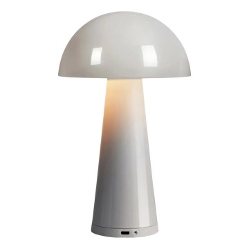 Markslöjd 108950 - Lampă de birou reîncărcabilă LED reglabilă FUNGI LED/1,5W/5V 2000 mAh IP44 gri