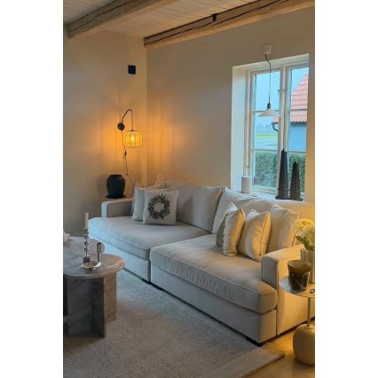 Markslöjd 108957 - Aplica de perete ASUKA 1xE27/60W/230V crem/negru