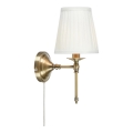 Markslöjd 108968 - Lampă de perete MANOR 1xE14/40W/230V albă/alamă