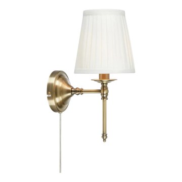 Markslöjd 108968 - Lampă de perete MANOR 1xE14/40W/230V albă/alamă