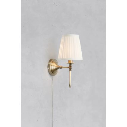 Markslöjd 108968 - Lampă de perete MANOR 1xE14/40W/230V albă/alamă