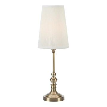 Markslöjd 108969 - Lampă de masă NOBLE 1xE14/40W/230V 56 cm albă/alamă