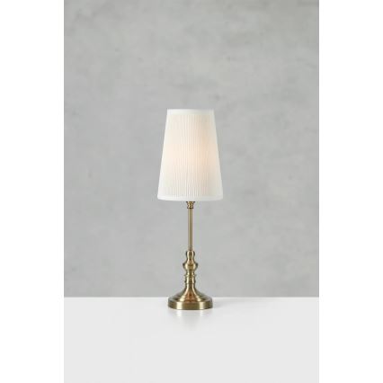 Markslöjd 108969 - Lampă de masă NOBLE 1xE14/40W/230V 56 cm albă/alamă