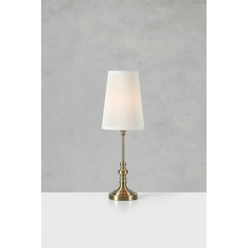 Markslöjd 108969 - Lampă de masă NOBLE 1xE14/40W/230V 56 cm albă/alamă
