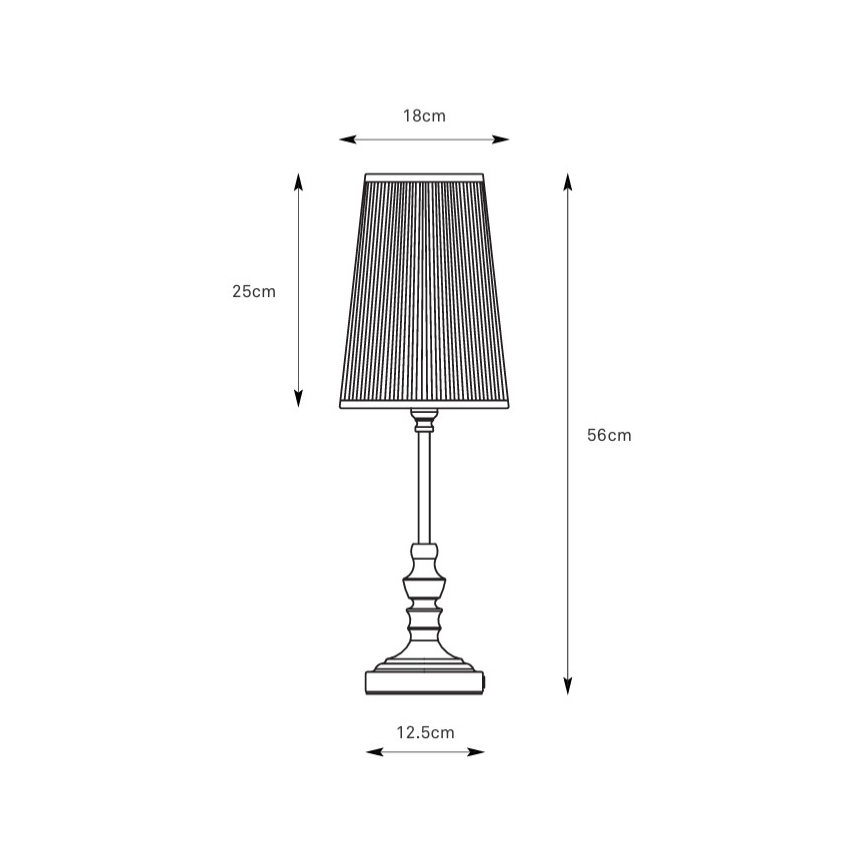 Markslöjd 108969 - Lampă de masă NOBLE 1xE14/40W/230V 56 cm albă/alamă
