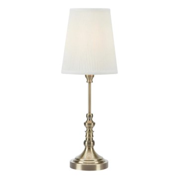 Markslöjd 108970 - Lampă de masă NOBLE 1xE14/40W/230V 66 cm alb/alamă