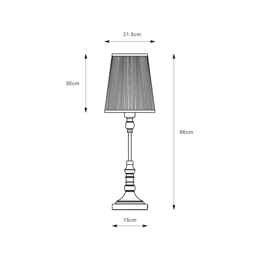 Markslöjd 108970 - Lampă de masă NOBLE 1xE14/40W/230V 66 cm alb/alamă