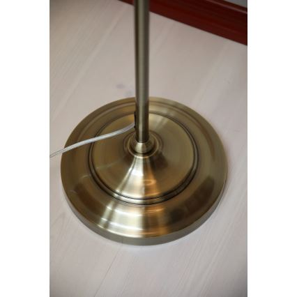 Markslöjd 108972 - Lampă de podea OXFORD 1xE14/40W/230V alb/alamă