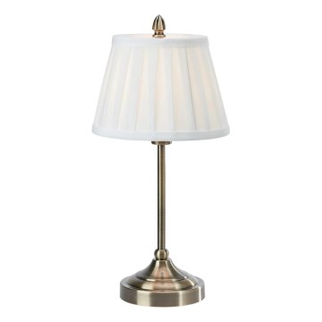 Markslöjd 108973 - Lampă de masă OXFORD 1xE14/40W/230V alb/alamă