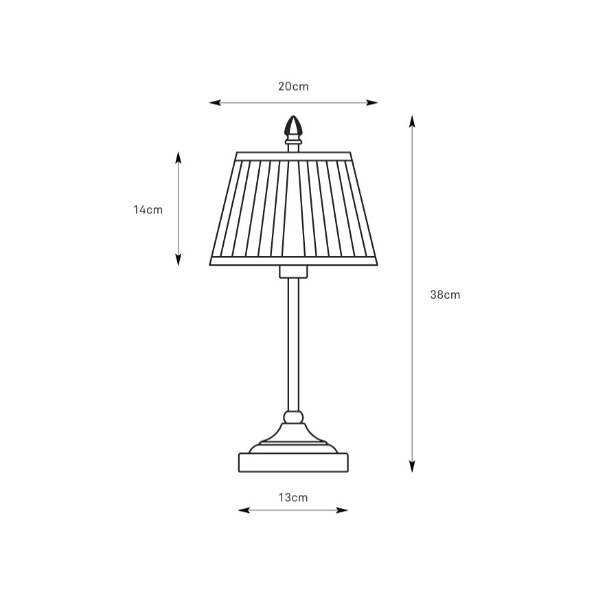 Markslöjd 108973 - Lampă de masă OXFORD 1xE14/40W/230V alb/alamă