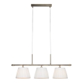 Markslöjd 108975 - Lustră suspendată pe cablu OXFORD 3xE14/40W/230V, alamă/albă