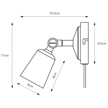 Markslöjd 108979 - Aplică spot de perete TINY 1xGU10/7W/230V, crom lucios