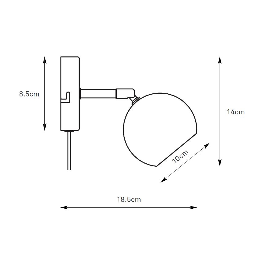 Markslöjd 108985 - Aplică spot de perete POP 1xGU10/7W/230V, verde