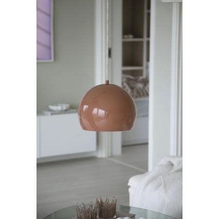 Markslöjd 108987 - Lustru suspendat pe cablu POP 1xE27/40W/230V, diam. 28 cm, maro