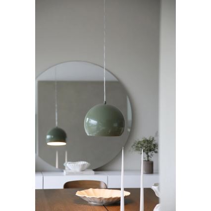 Markslöjd 108988 - Lampă suspendată pe cablu POP 1xE27/40W/230V, diam. 28 cm, verde