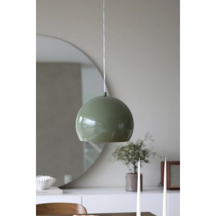 Markslöjd 108988 - Lampă suspendată pe cablu POP 1xE27/40W/230V, diam. 28 cm, verde