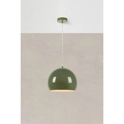 Markslöjd 108988 - Lampă suspendată pe cablu POP 1xE27/40W/230V, diam. 28 cm, verde