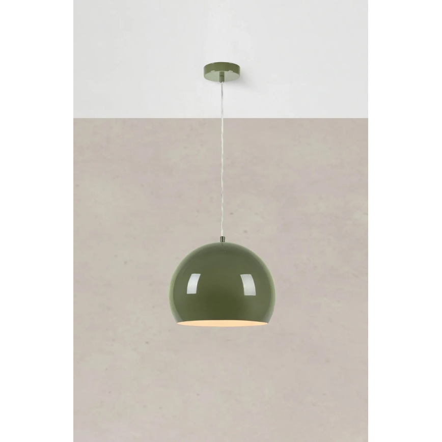Markslöjd 108988 - Lampă suspendată pe cablu POP 1xE27/40W/230V, diam. 28 cm, verde