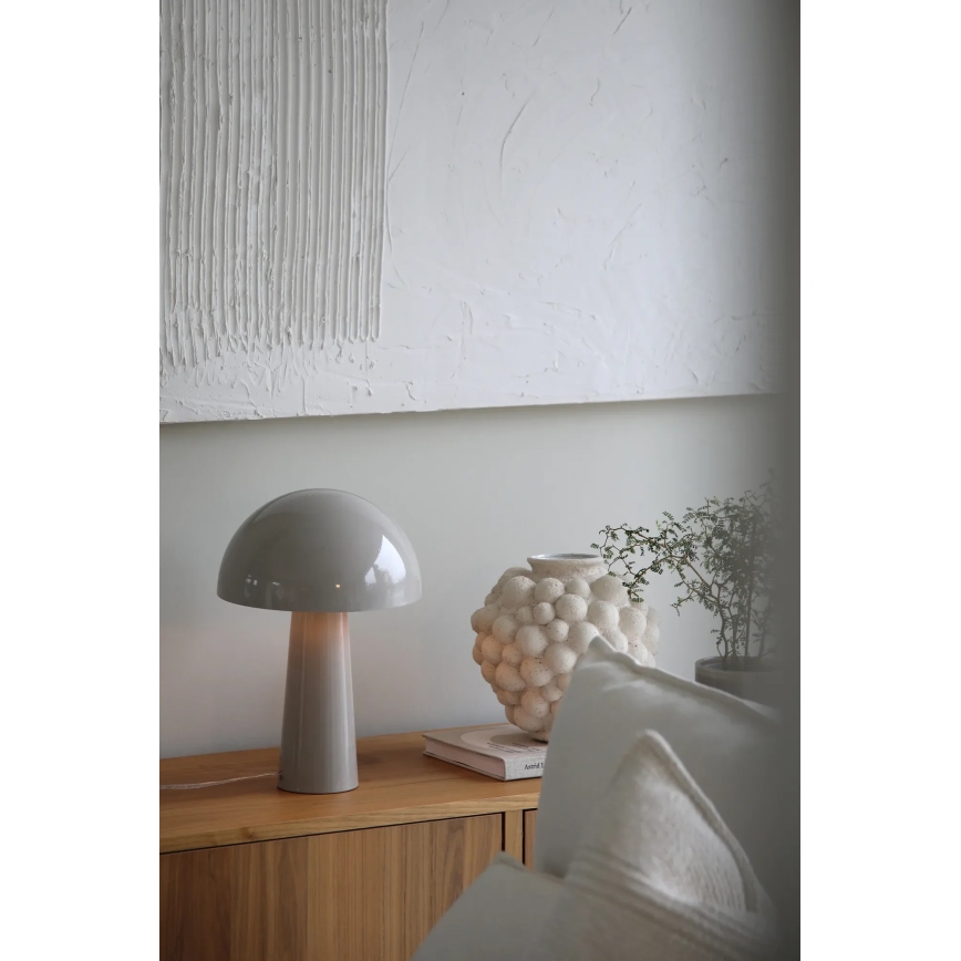 Markslöjd 108993 - Lampă de masă MANTAR 1xE14/40W/230V gri
