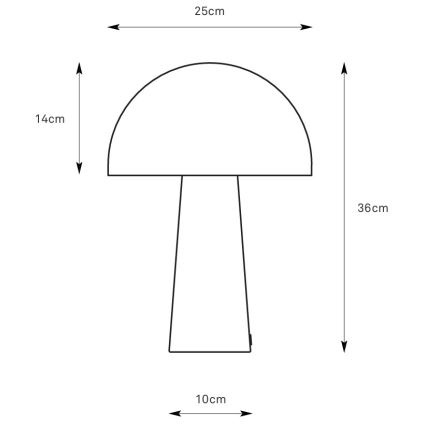 Markslöjd 108994 - Lampă de masă MANTAR 1xE14/40W/230V albastră