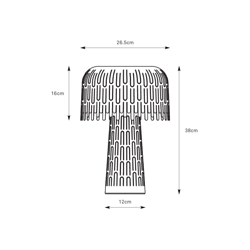 Markslöjd 109005 - Lampă de masă VERBERA 1xE14/40W/230V gri