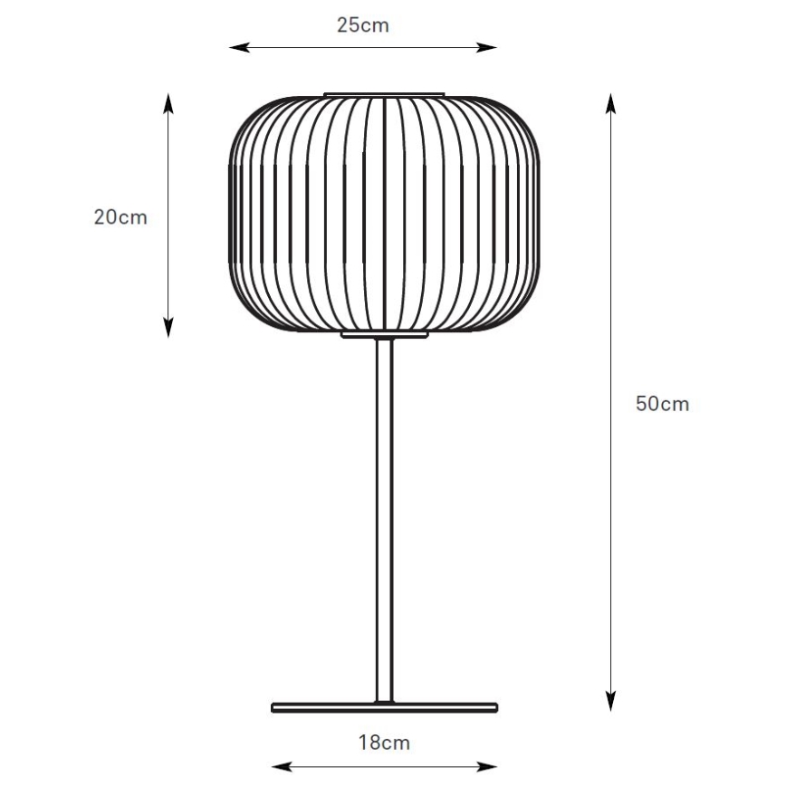 Markslöjd 109007 - Lampă de masă SOBER 1xE27/40W/230V alb/crom mat