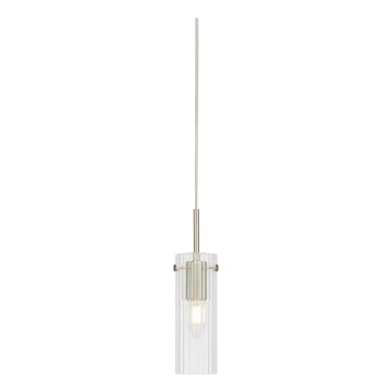 Markslöjd 109013 - Pendul pe cablu TIBIA 1xE14/40W/230V sticlă transparentă/alamă