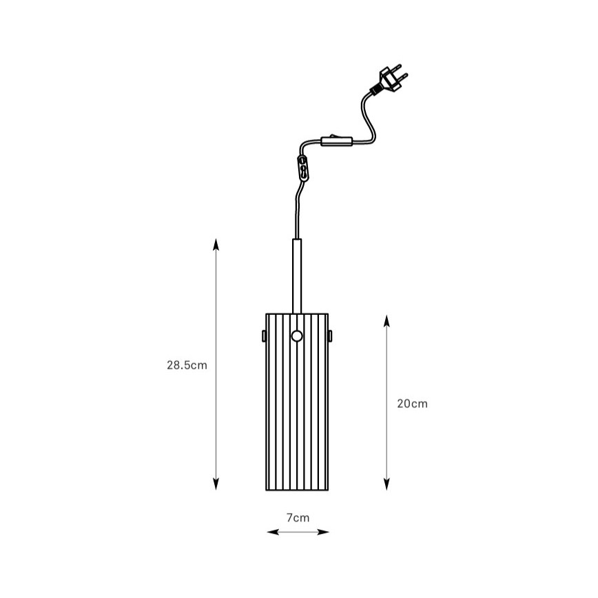 Markslöjd 109015 - Lustră pe cablu TIBIA 1xE14/40W/230V bej fumuriu/alamă