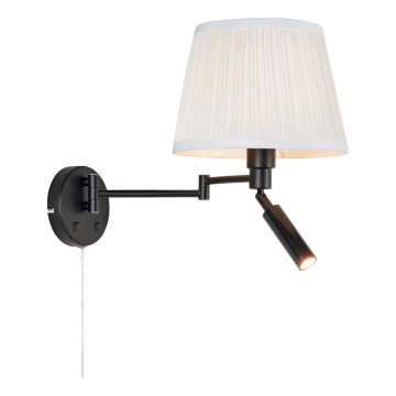 Markslöjd 109016 - Lampă de perete LED PIVOT 1xE27/40W/230V + LED/4W crem/negru