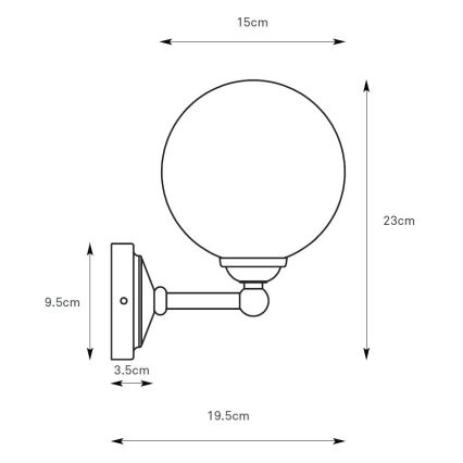 Markslöjd 109022 - Aplica de perete TROPEA 1xG9/20W/230V crom lucios