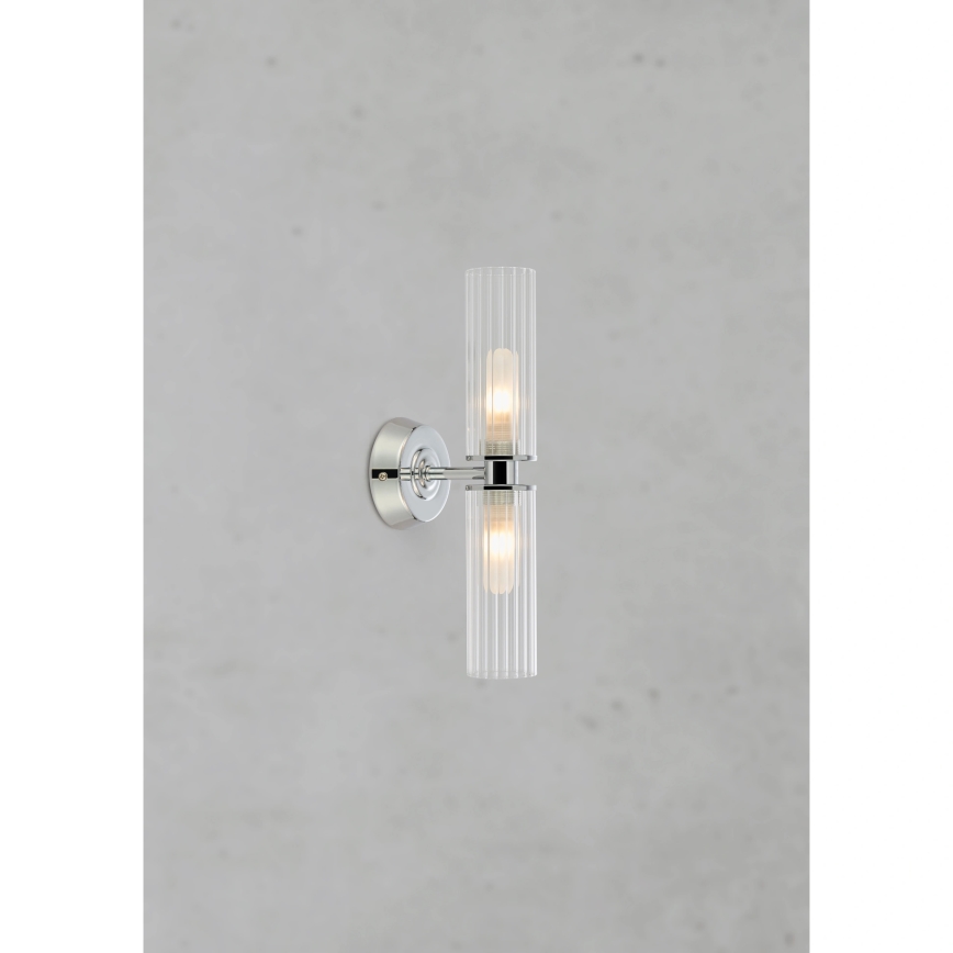 Markslöjd 109027 - Aplică de perete pentru baie RIMINI, 2x G9/20W/230V, IP44, crom lucios