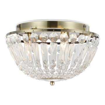 Markslöjd 109031 - Plafonieră pentru baie ESTELLE, 3xG9/20W/230V, Ø 30 cm, IP44, alamă