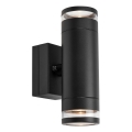 Markslöjd 109104 - Aplica de perete LED dimerizabilă pentru exterior LUNO 2xLED/4,9W/230V IP65 negru