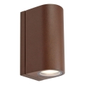 Markslöjd 109111 - Aplică de perete LED pentru exterior ALOR, reglabilă, 2xLED, 4,9W, 230V, IP65, maro