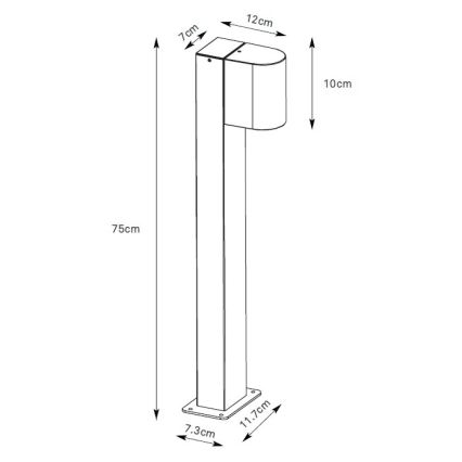 Markslöjd 109114 - Lampă LED reglabilă de exterior ALOR LED/4,9W/230V IP65 maro