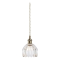 Markslöjd 109136 - Pendul pe cablu GOTA 1xE14/40W/230V Ø 13 cm alamă/sticlă transparentă
