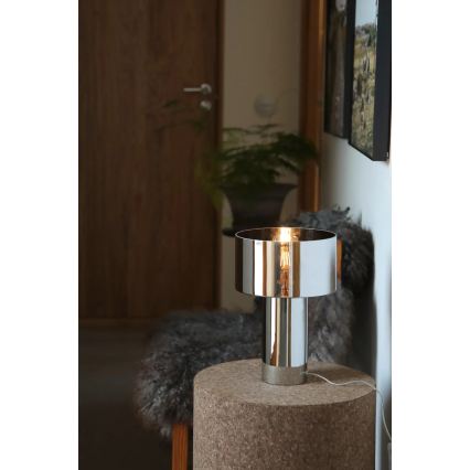 Markslöjd 109144 - Lampă de masă CORIN 1xE27/60W/230V crom lucios
