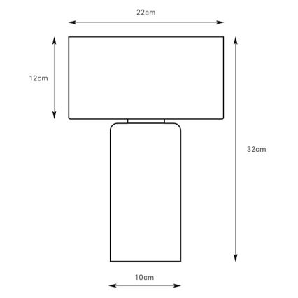 Markslöjd 109144 - Lampă de masă CORIN 1xE27/60W/230V crom lucios