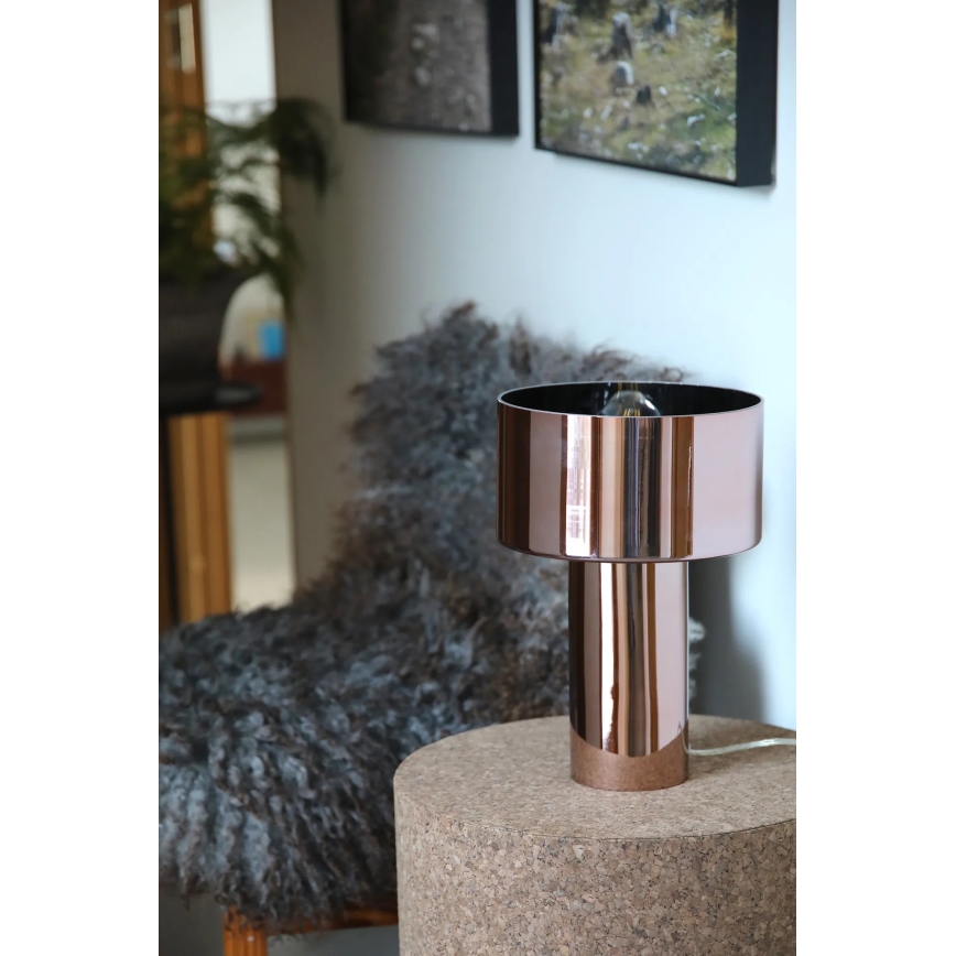 Markslöjd 109146 - Lampă de masă CORIN 1xE27/60W/230V aur roz