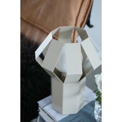 Markslöjd 109147 - Lampă de masă OCTA 1xE27/60W/230V crem
