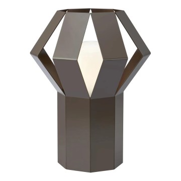 Markslöjd 109148 - Lampă de masă OCTA 1xE27/60W/230V maro