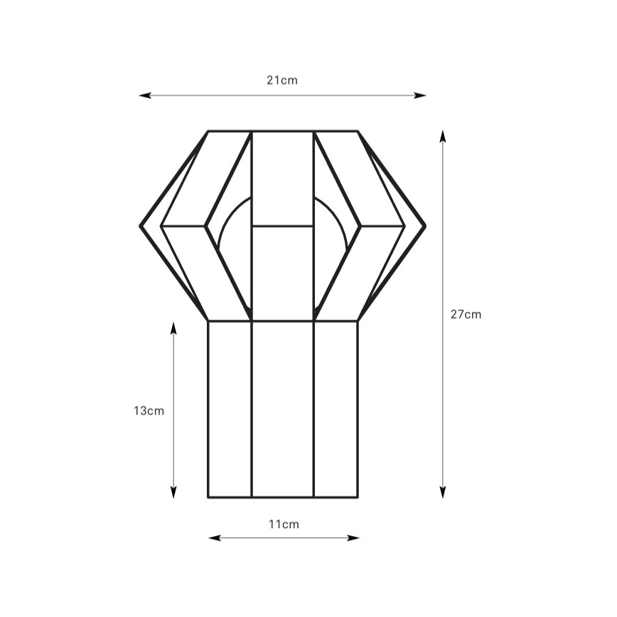 Markslöjd 109149 - Lampă de masă OCTA 1xE27/60W/230V portocalie