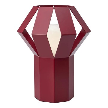 Markslöjd 109150 - Lampă de masă OCTA 1xE27/60W/230V vișinie