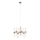 Markslöjd 109154 - Candelabru suspendat pe cablu ELARA 12xE14/40W/230V Ø 60 cm crom mat