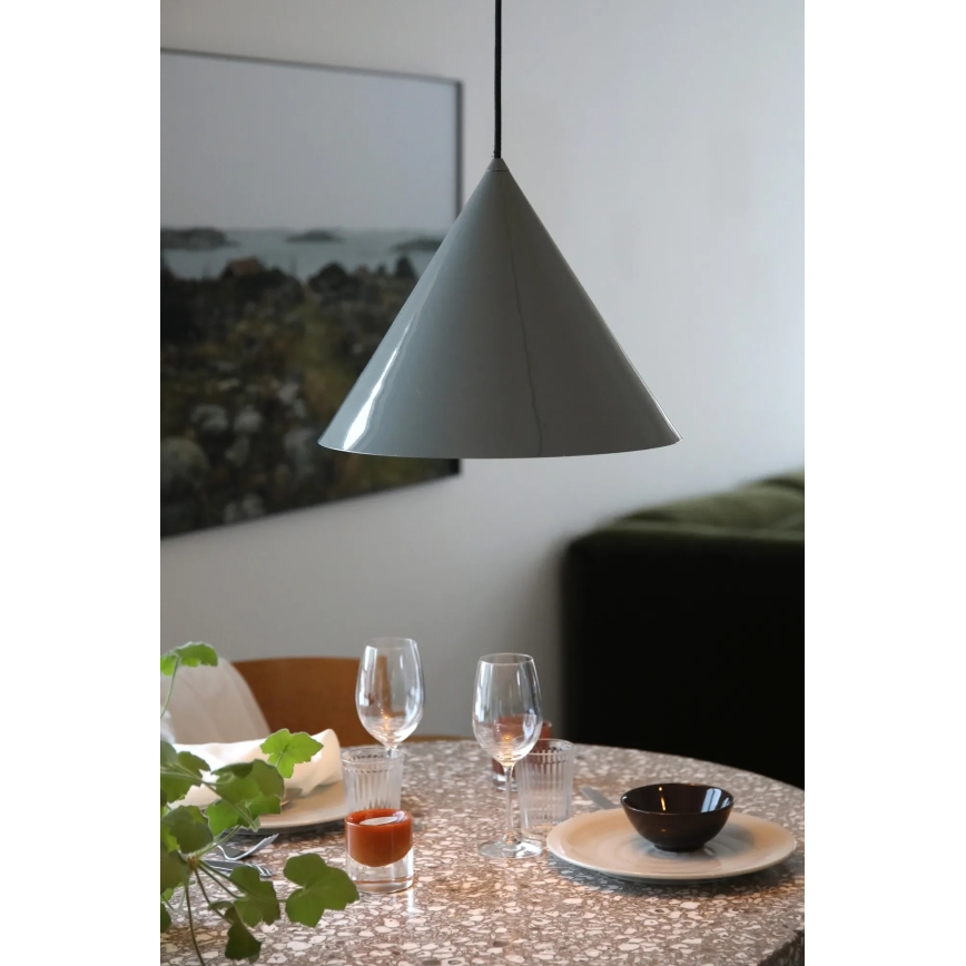 Markslöjd 109162 - Lustră suspendată pe cablu TIP 1xE27/60W/230V, diam. 37,5 cm, gri