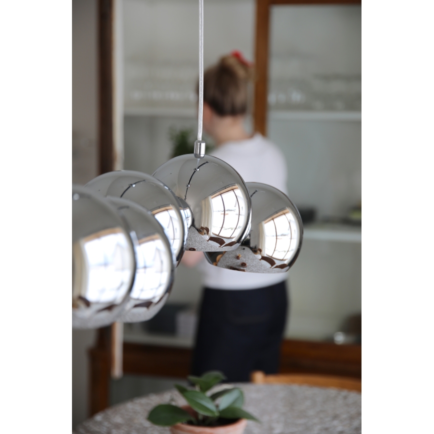 Markslöjd 109168 - Lustră suspendată CUPOLO 7xE14/40W/230V, crom lucios