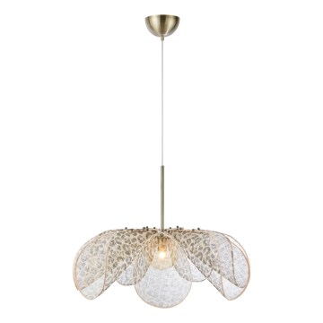 Markslöjd 109170 - Lampă suspendată pe cablu STYRKA, 1xE27/40W/230V, Ø 75 cm, bej
