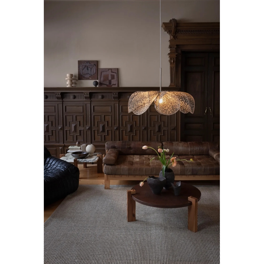Markslöjd 109170 - Lampă suspendată pe cablu STYRKA, 1xE27/40W/230V, Ø 75 cm, bej