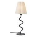 Markslöjd 109171 - Lampă de masă VEYA 1xE14/40W/230V, abajur din in, negru